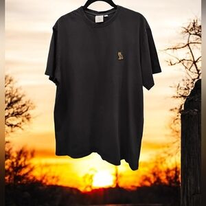 OVO Black Tee with Embroidered Gold Logo